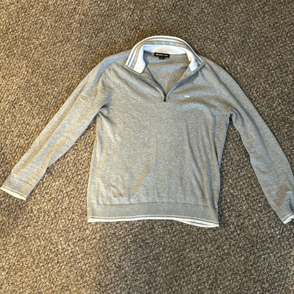 Michael Kors medium sweater, slightly used gray and white